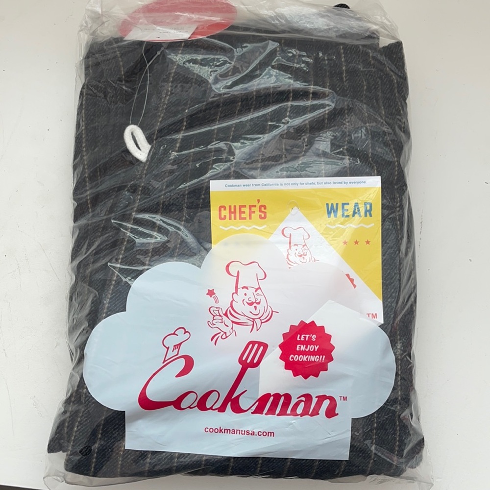 Cookman Chef Pants - Wool Mix Stripe : Light Gray